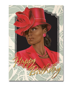 Birthday Red Lady