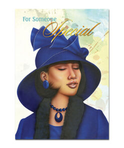 Birthday Blue Lady