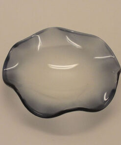 (BLACK) BIG GLASS WAVY DISH