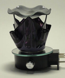 Black Fractal Plug-in Oil Warmer