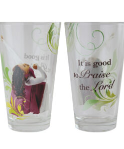 Praise drinking glass
