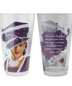 Purple Lady drinking glass