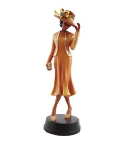 ORANGE LADY FIGURINE
