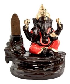 Ganesh in Orange Backflow