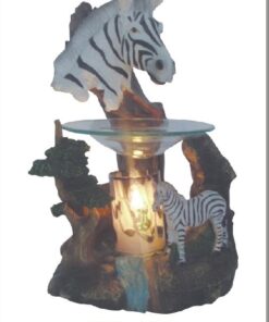 ZEBRA HORSES POLY RESIN OIL BURNER
