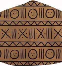 Brown Mudcloth Face Mask
