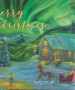 Cottage With Sleigh Christmas Card