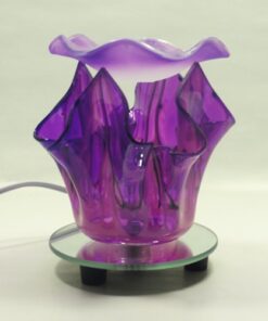 PURPLE GLASS ELECTRIC OIL WARMER