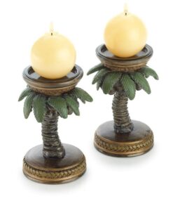 COCONUT TREE CANDLEHOLDERS