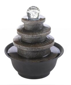 TIERED ROUND TABLETOP FOUNTAIN