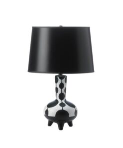 DOLLOP BLACK AND WHITE TABLE LAMP