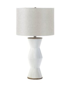GABLE WHITE RIDGES TABLE LAMP