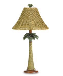 PALM TREE RATTAN LAMP