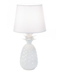 WHITE PINEAPPLE TABLE LAMP