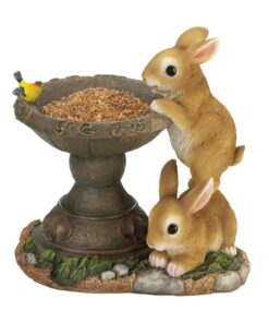 PLAYFUL BUNNIES BIRD FEEDER