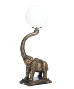 TRUMPETING ELEPHANT LAMP