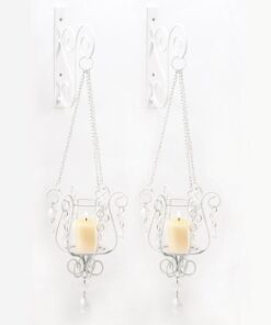BEDAZZLING PENDANT SCONCE DUO
