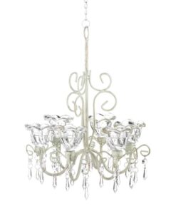 CRYSTAL BLOOMS CANDLE CHANDELIER