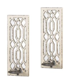 DECO MIRROR WALL SCONCE SET