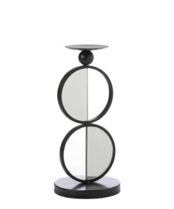 DUO MIRRORED CANDLEHOLDER