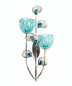 PEACOCK BLOSSOM DUO CUP SCONCE
