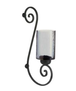 SMOKED GLASS WALL SCONCE