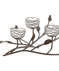 TRIPLE TEALIGHT BIRDIES CANDLEHOLDER
