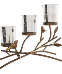 TRIPLE TEALIGHT BRANCHES CANDLEHOLDER