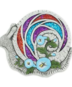 BEJEWELED SNAIL STEPPING STONE
