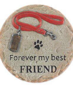 FOREVER MY BEST FRIEND PET MEMORIAL STEPPING STONE