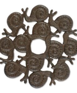 SNAIL DESIGN CAST IRON STEPPING STONE
