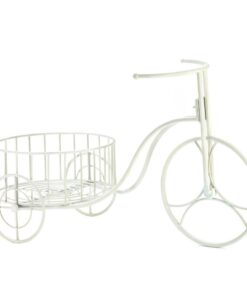 WHITE TRICYCLE PLANT DISPLAY