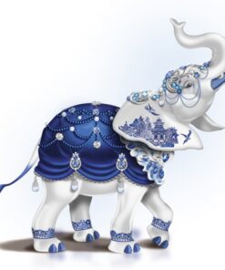 BLUE WILLOW ELEPHANT