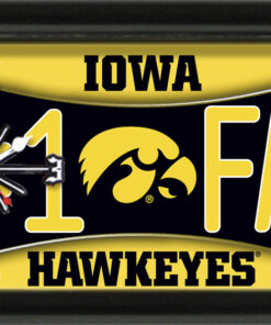 IOWA HAWKEYES CLOCK