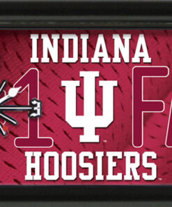 INDIANA HOOSIERS CLOCK