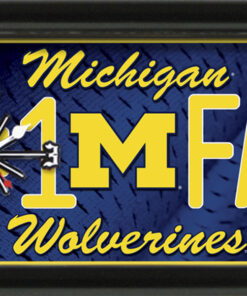 MICHIGAN WOLVERINES CLOCK