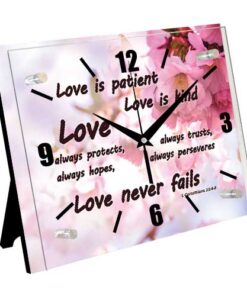 Clock: Love is, 1 Cor 13